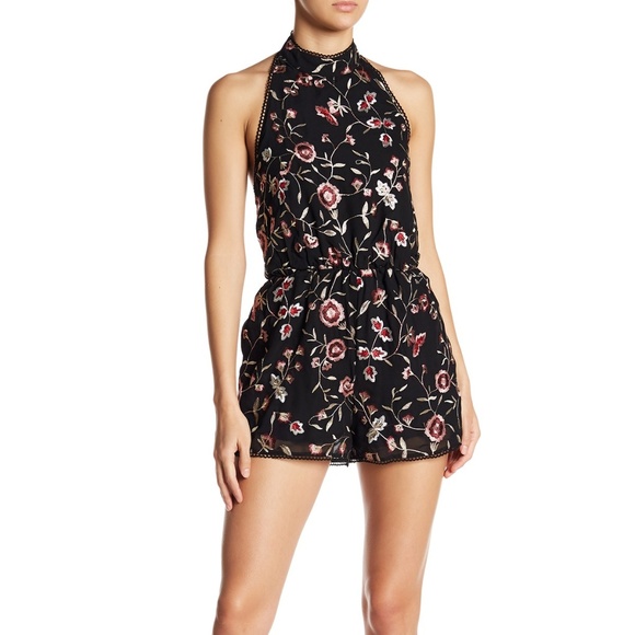 Lucy Paris Nithia Embroidered Floral Romper - Picture 1 of 4